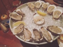 The oysters – so fresh and ice cold. Yum!